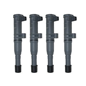 Kit 4 Bobina Clio Scenic Megane Kangoo Sandero 1.6 16v