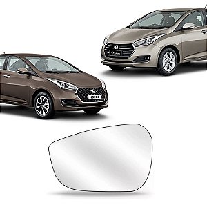 Lente Espelho Do Retrovisor Lado Esquerdo Hyundai HB20 / HB20S  2012 a 2019 - 2276m