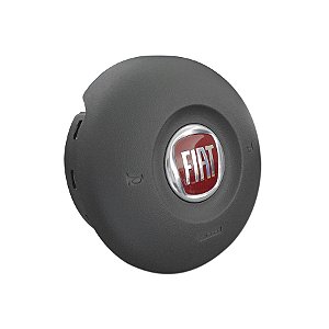 Tampa Capa De Airbag Volante Fiat Uno / Mobi - Logo Vermelho - 4012649
