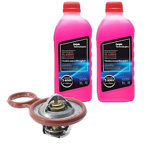 Válvula Termostatica Fiat Doblo Bravo Idea Linea Palio Weekend 1.6 / 1.8 Motor Etorque 16V + ADITIVOS