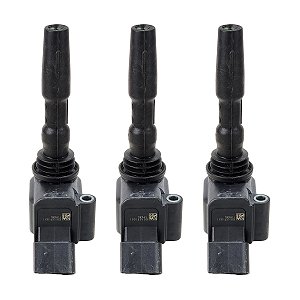 Kit 3 Bobina Ignição Vw Gol Voyage Fox Up Virtus Nivus T-Cross - 04E905110Q (Com Detalhes)