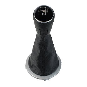 Coifa Com Manopla Bola Vw Gol Voyage Saveiro G5 G6 - Prata