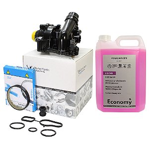 Bomba D'água Completa Jetta Tiguan + Tubo + Correia + Aditivo