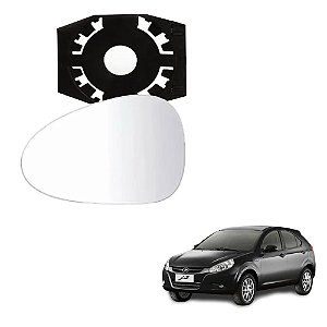 Lente Espelho Do Retrovisor Com Base Lado Esquerdo Jac J3 - 6634M