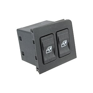 Interruptor Do Vidro Elétrico Diant Esquerdo Fiat Uno Mille Fiorino 2004/2014 (Verde)