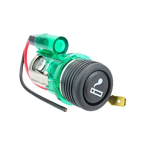 Acendedor De Cigarros Universal Para Veículos 12V (Verde)