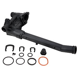 Carcaça Da Valvula Termostatica + Tubo Crossfox Gol Fox Polo