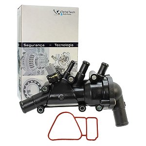 Carcaça Da Válvula Termostática Ford Courier Escort Fiesta Ka 1.0 1.6 Zetec Rocam - XS6E8A586AL