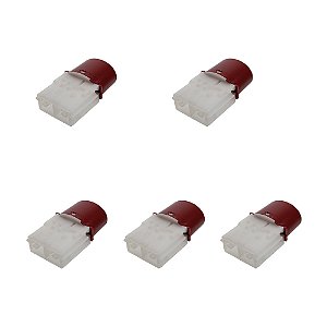 Kit 5 Reparos Do Botão Do Pisca Alerta Fiat Palio Siena Strada Uno - 100185355