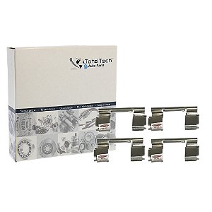 Kit 4 Molas Anti Ruidos Para O Sistema De Freio Dianteira Direita / Esquerda Ford Ranger 1995 / 2011