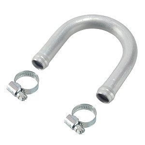 TUBO CONEXAO ALUMINIO EM U - 14mm + Abraçadeiras