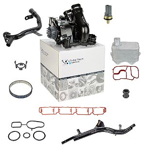 Kit Completo Bomba D`agua Radiador De Óleo Tubos De Metal Vw Tiguan Jetta Fusca Passat 2.0 Tsi