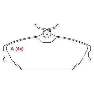 PASTILHA DE FREIO FREIO SCENIC 1.6 / 2.0