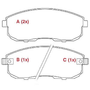 PASTILHA DE FREIO FREIO SENTRA 2008>