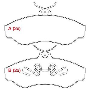 PASTILHA DE FREIO FREIO S-10