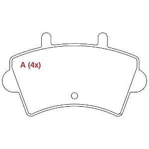 PASTILHA DE FREIO FREIO RENAULT VAN MASTER