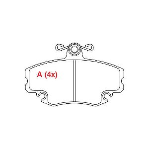 PASTILHA DE FREIO FREIO RENAULT SANDERO/ LO