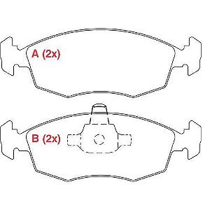 PASTILHA DE FREIO FREIO PALIO WEEKEND