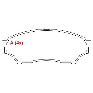 PASTILHA DE FREIO FREIO PAJERO IO