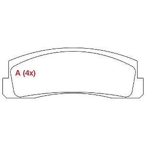 PASTILHA DE FREIO FREIO NIVA