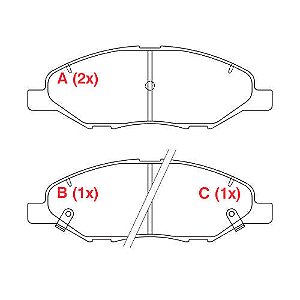 PASTILHA DE FREIO FREIO NISSAN TIIDA DIANT