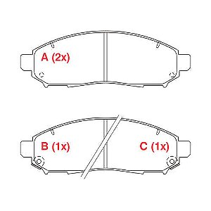 PASTILHA DE FREIO FREIO NISSAN FRONTIER 06