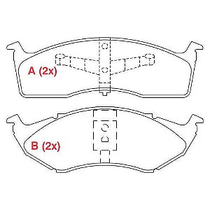 PASTILHA DE FREIO FREIO NEON / CARAVAN