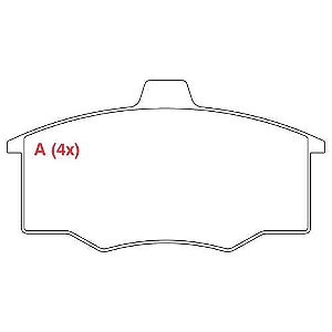 PASTILHA DE FREIO FREIO MONZA