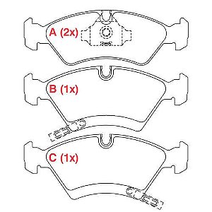 PASTILHA DE FREIO FREIO MERIVA