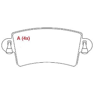 PASTILHA DE FREIO FREIO MASTER VAN TRAS