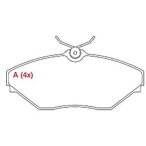 PASTILHA DE FREIO FREIO MAHINDRA