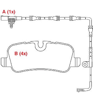 PASTILHA DE FREIO FREIO LAND ROVER DISCOV.I