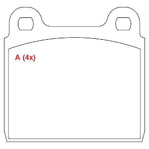 PASTILHA DE FREIO FREIO KOMBI