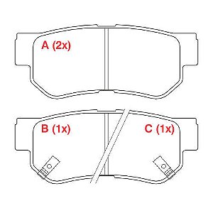 PASTILHA DE FREIO FREIO KIA SPORTAGE 04> TR