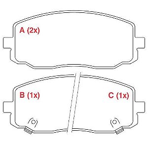 PASTILHA DE FREIO FREIO KIA PICANTO