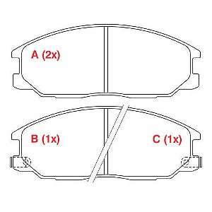 PASTILHA DE FREIO FREIO HYUNDAI TRAJET