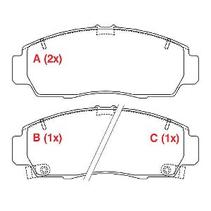 PASTILHA DE FREIO FREIO HONDA FIT 1.4