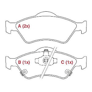 PASTILHA DE FREIO FREIO HONDA FIT