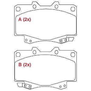 PASTILHA DE FREIO FREIO HILLUX 2005