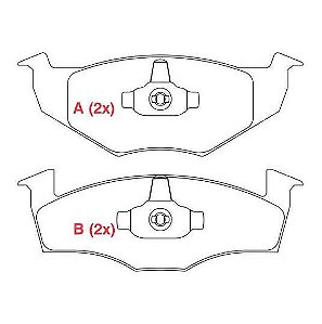 PASTILHA DE FREIO FREIO GOLF / AUDI