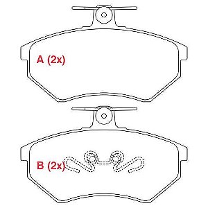 PASTILHA DE FREIO FREIO GOLF