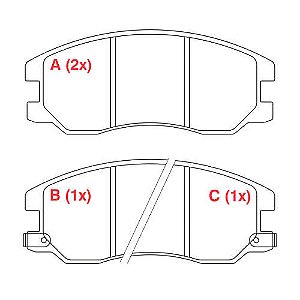 PASTILHA DE FREIO FREIO GM CAPT DIAN