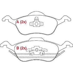 PASTILHA DE FREIO FREIO FOCUS