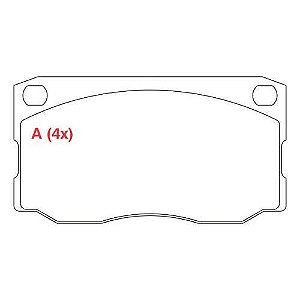 PASTILHA DE FREIO FREIO F-4000