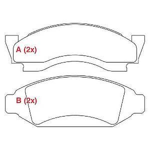 PASTILHA DE FREIO FREIO F-1000