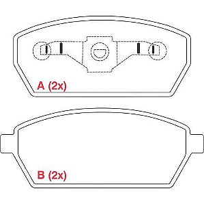 PASTILHA DE FREIO FREIO EFFA VAN