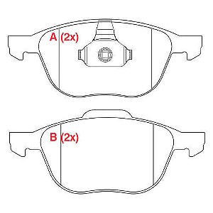 PASTILHA DE FREIO FREIO ECOSPORT AUT./FOCUS
