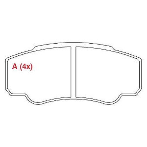 PASTILHA DE FREIO FREIO DUCATO 2003 TRAS