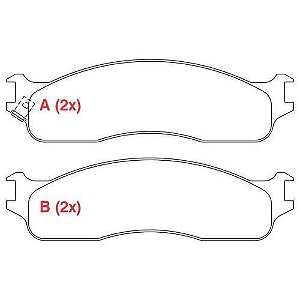 PASTILHA DE FREIO FREIO DODGE RAM 2500 05>