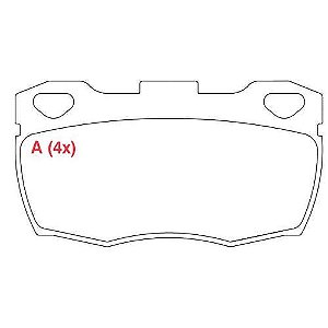 PASTILHA DE FREIO WILLTEC DIANTEIRO LAND ROVER